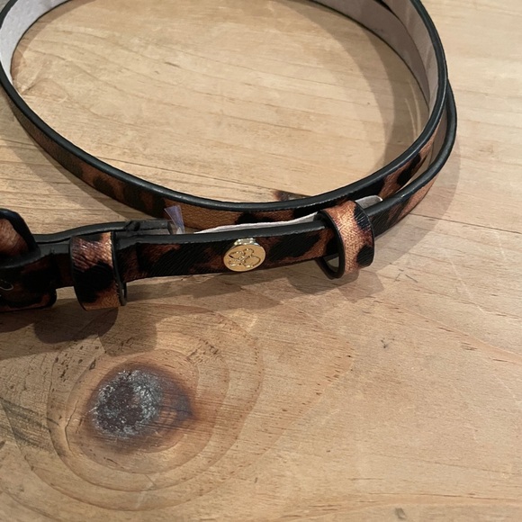 Jessica Simpson animal print gold skinny belt Business Casual Boho Festival Sm - Picture 4 of 7